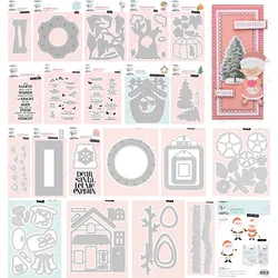 Trees House Essentials Cutting Dies Scrapbook Diary Decoration Stencil Embossing Template DIY Greeting Card Handmade 2024