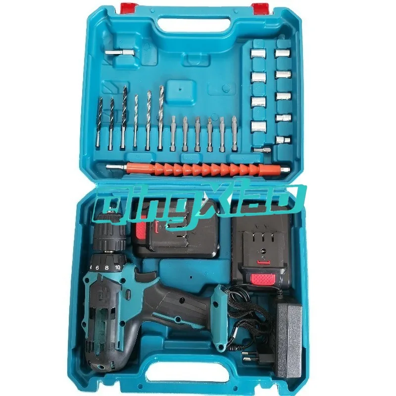 Durable Tool Case 28pcs 20V Cordless Drill Tool Set Professional Power Tools Kit Woodworking Processing And Outdoor DIY Projects