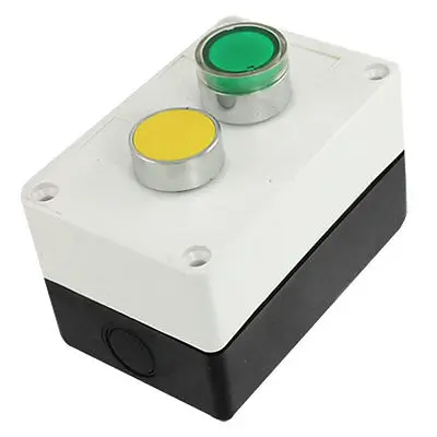 

Зеленая сигнальная лампа постоянного тока 12 В, светло-желтая, мгновенная кнопочная станция переключения NC NO