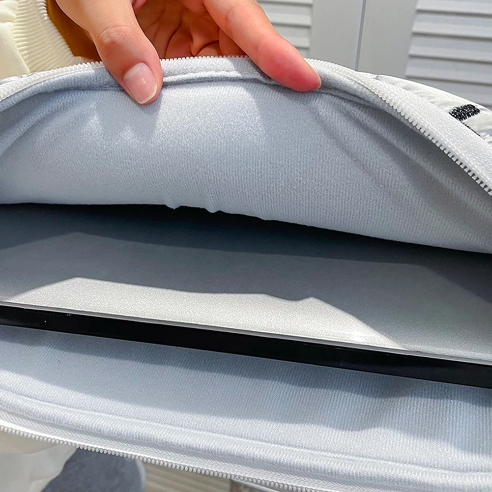 Cute Bow Preppy Laptop Sleeve Case Bag Within 15 Inch Kawaii Pad Computer Protect Case Pouch Cute Laptop Sleeve for MacBook iPad