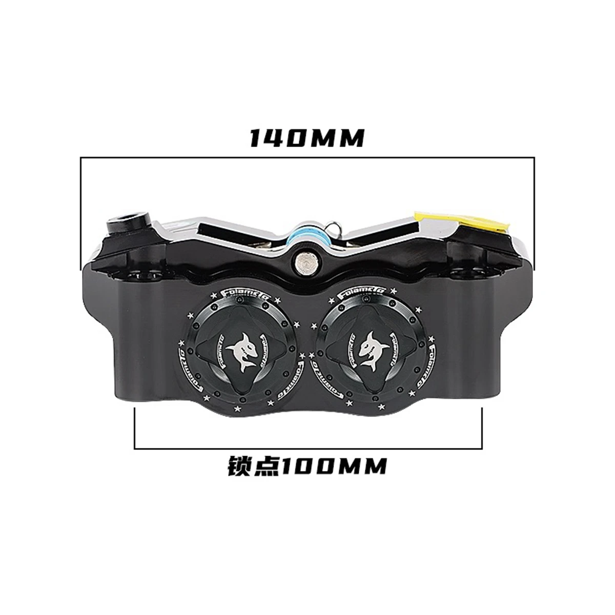 Motorcycle 100mm Brake Caliper For Hydraulic Disc Brake 4 Pistons 100MM Cnc Aluminum Workmanship For Motorcycle Modified - Image 2