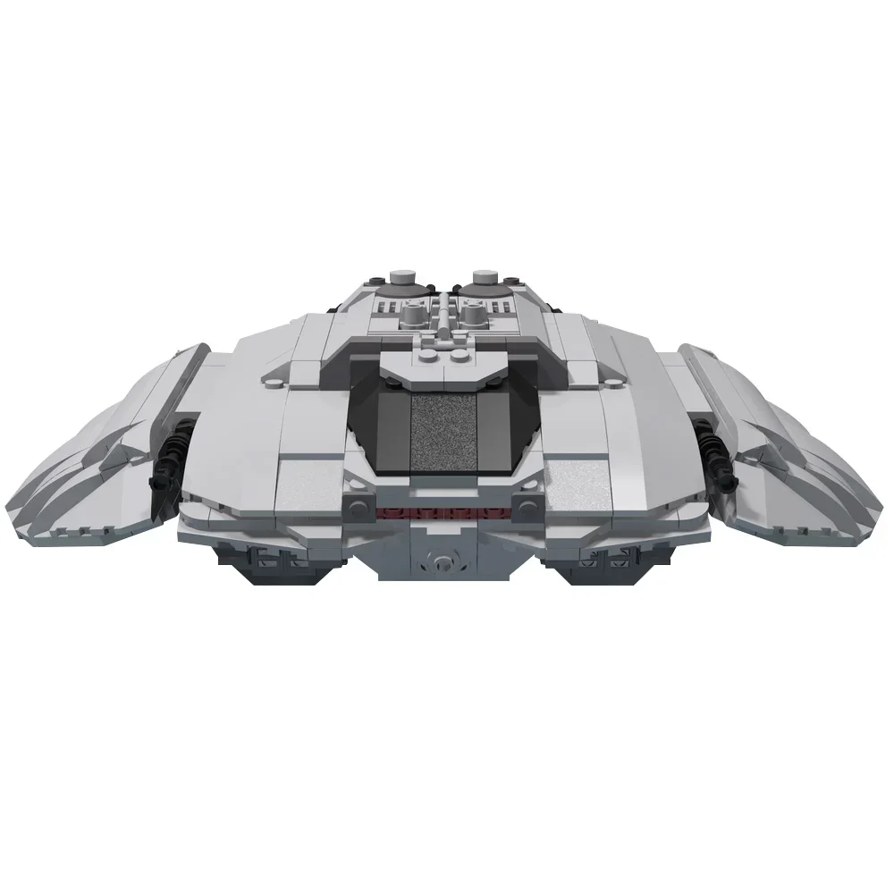 MOC Classic Battlestar Galactica Cylon Raider-Midi ladrillos modelo Cylon Raider-Midi nave espacial juguetes de ensamblaje de bloques de construcción
