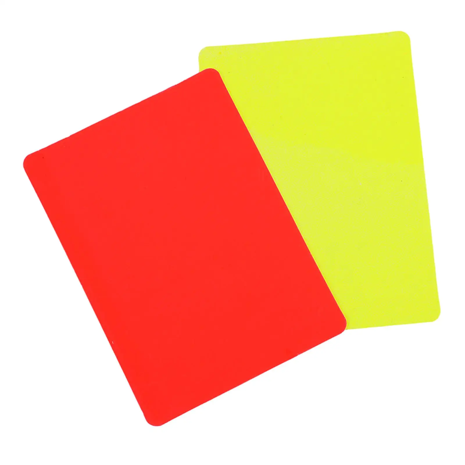 

2 Pieces Soccer Referee Card Equipment Red Yellow Card Referee Accessory Referee