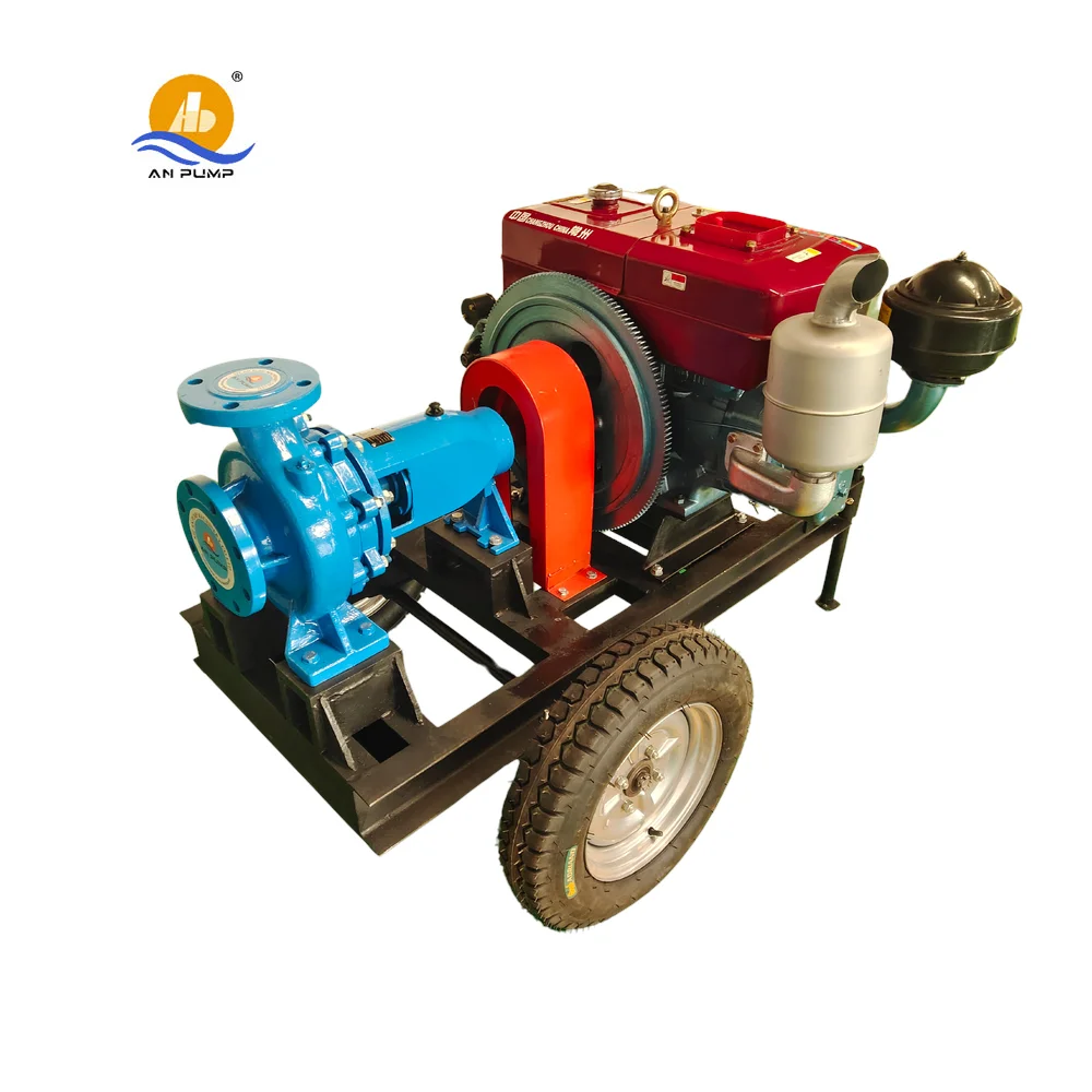 Centrifugal Diesel Engine Trailer Tractor Irrigation Water Supply Pump With High Pressure