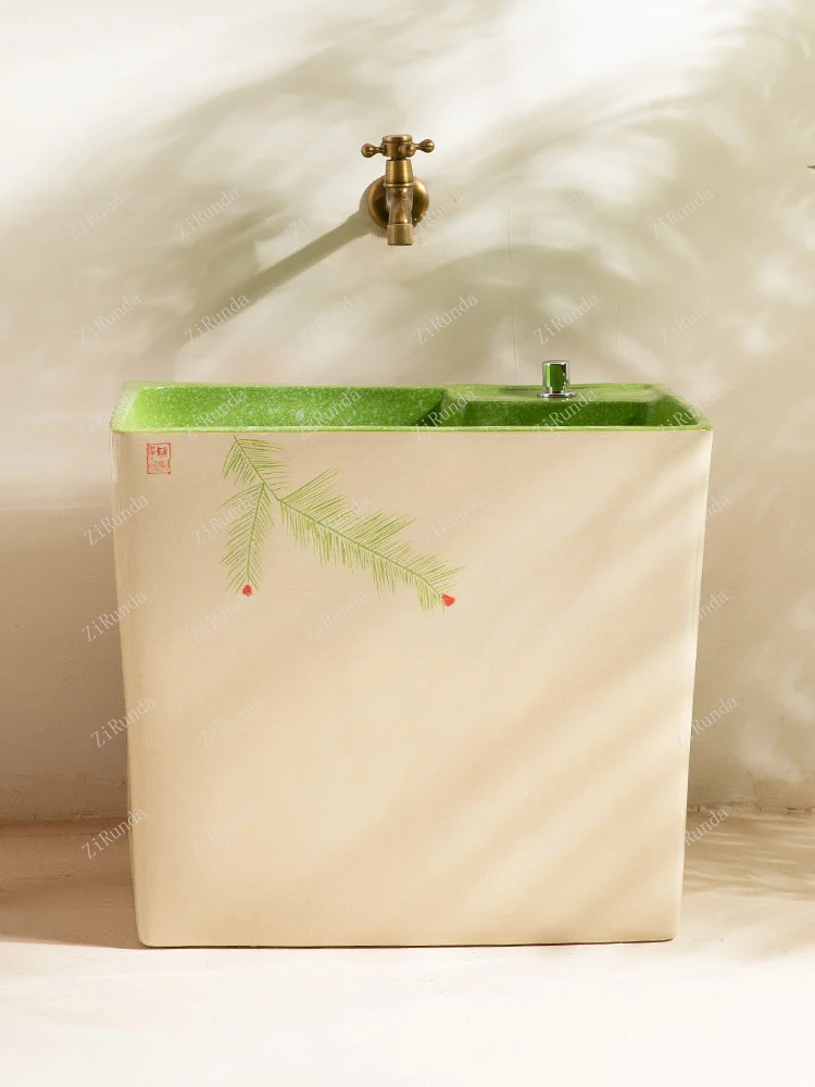 *Mop Pool Large Capacity Rectangle Washing Mop Pool Balcony Household Sink