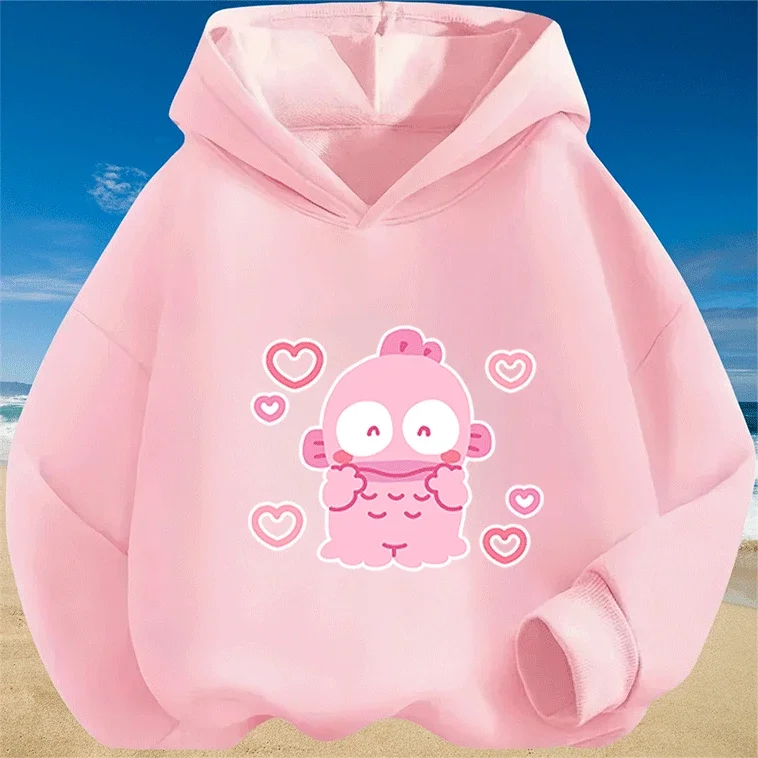 

New Fashion Kids Clothing Hangyodon Hooded Cotton Sweatshirt Anime Print Spring Autumn Hot Sale