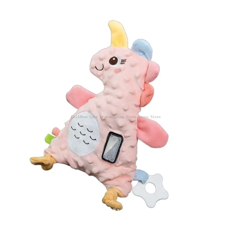 لعبة محمولة لتهدئة الأطفال من القطيفة مع 3 أصوات مهدئة و4 مستويات اهتزاز وعربات أطفال مريحة من القماش وآمنة #1