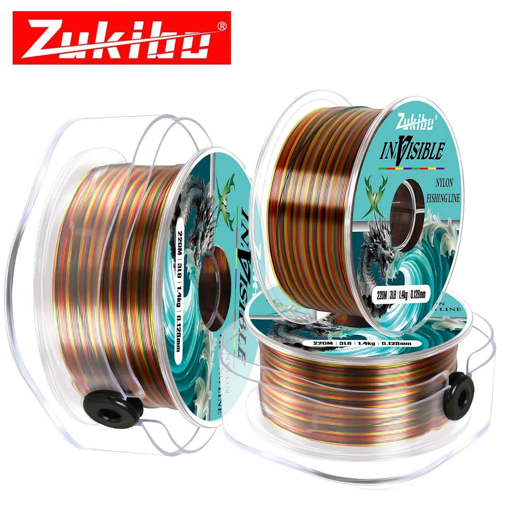 ZUKIBO JIAOLONG Nylon Fishing Line 220M 350M Super Strong Japan High Quality Monofilament Carp Line Sea Fishing Accessories