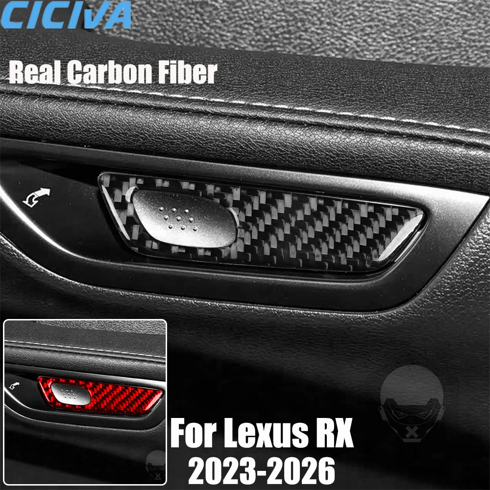 

Real Carbon Fiber Car Accessories Door Decorative Trim Cover Soft Sticker For Lexus RX300 RX350h RX500h 2023 2024 2025 2026