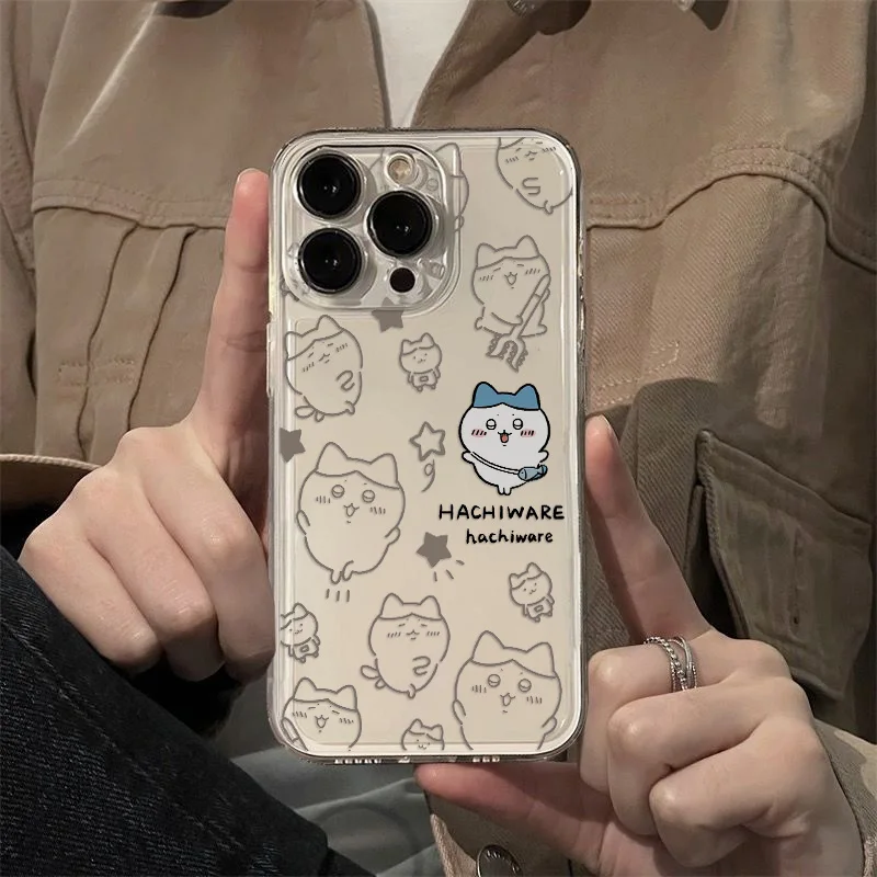 Kawaii Chiikawas Phone Case For Samsung S24 S23 S22 S21 S20 S10 FE Note20 Note10 Plus Ultra Lite 5G Clear Soft TPU Cover