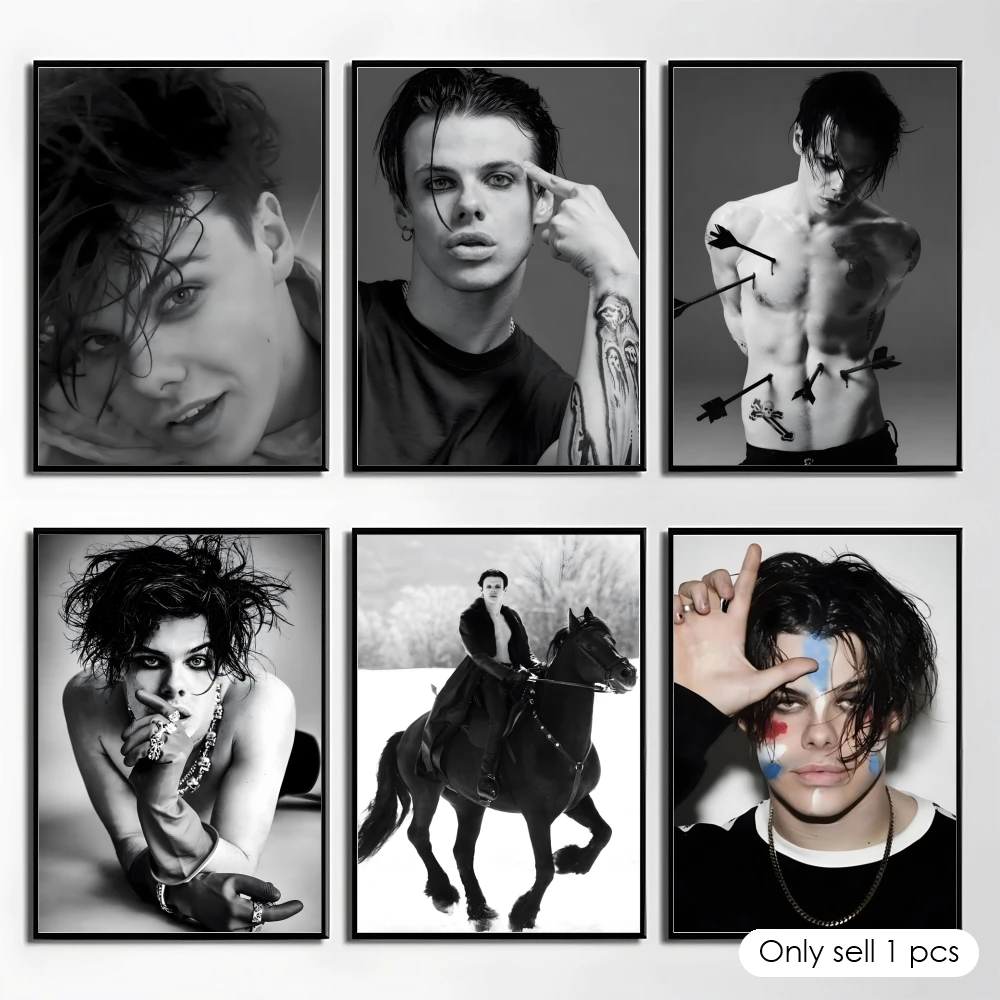 Rapper Singer Y-Yungblud Poster Elegant And Affordable Wall Art Stickers For Dormitory Living Room And Bedroom Spaces
