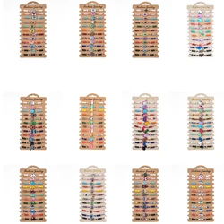 12 Pieces Cartoon Alloy Dripping Animal Crystal Beaded Bracelet Fashion Boys and Girls Friendship Bracelet Set