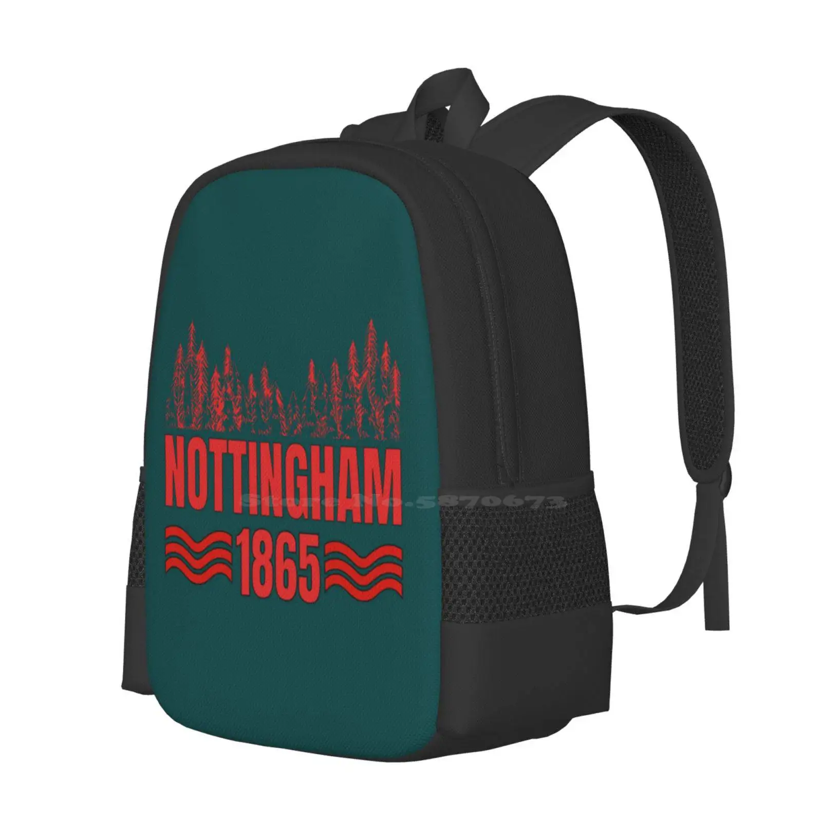 For A Real Forest Fan Hot Sale Schoolbag Backpack Fashion Bags Football Soccer England Tricky Trees Robin Hood The Reds