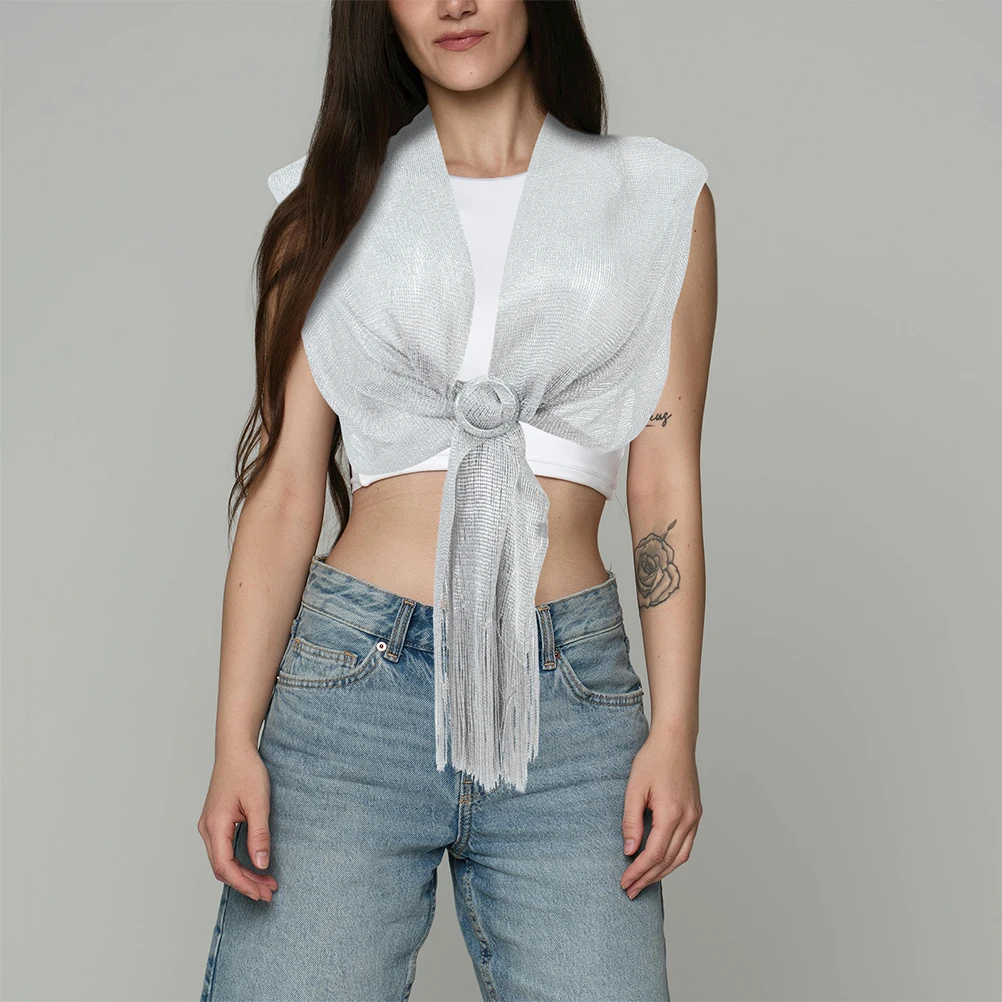 

2pcs Elegant Wedding Shawl For Brides: Lightweight Mesh Scarf Wrap Formal Bridal Shawls For Evening Party Prom