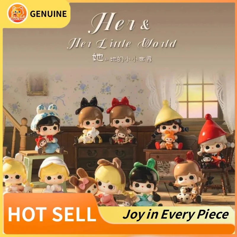

Подлинная Слепая Коробка Tutubear Her Little World Series Мини Kawaii Винтажный Стиль Модель Куклы Украшения Таинственная Коробка Модные Милые Подарки