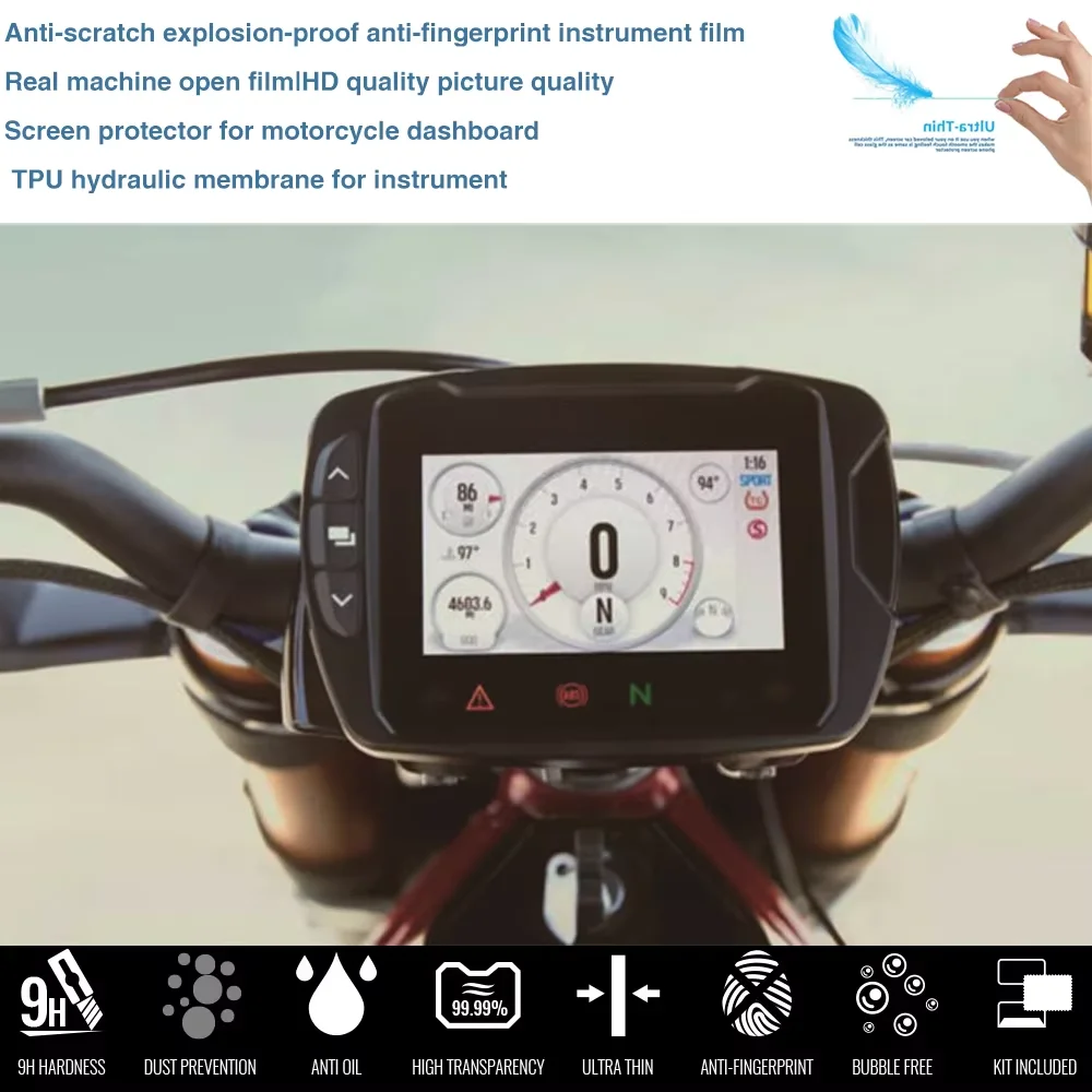 Motorcycle Cluster Scratch Protection Film Screen Protector Dashboard Instrument For Indian FTR 1200S 1200 S 2019- 2020