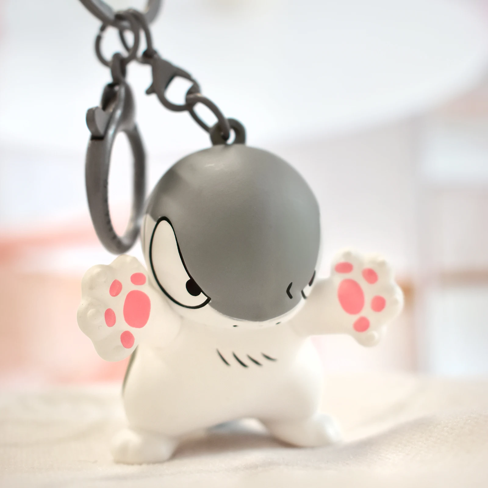 

Sharkitty Pendant, Novelty Keyring, Collectable Mini Figure, Gift Idea, Backpack Decor (Hmph! Adoptme if you love me)