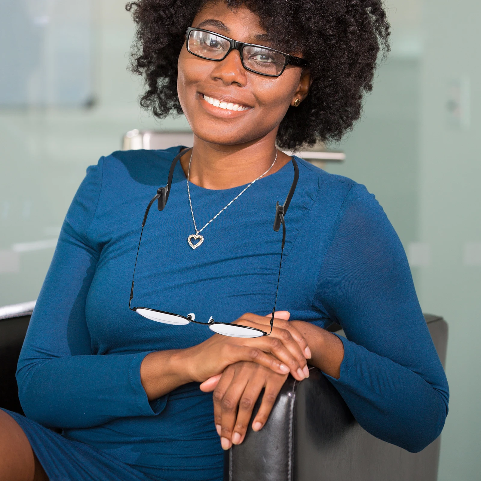 

5 Pcs Glasses Chain Strap Hanging Mask Strip Black Anti-slip Eyeglass Rope Eyeglasses