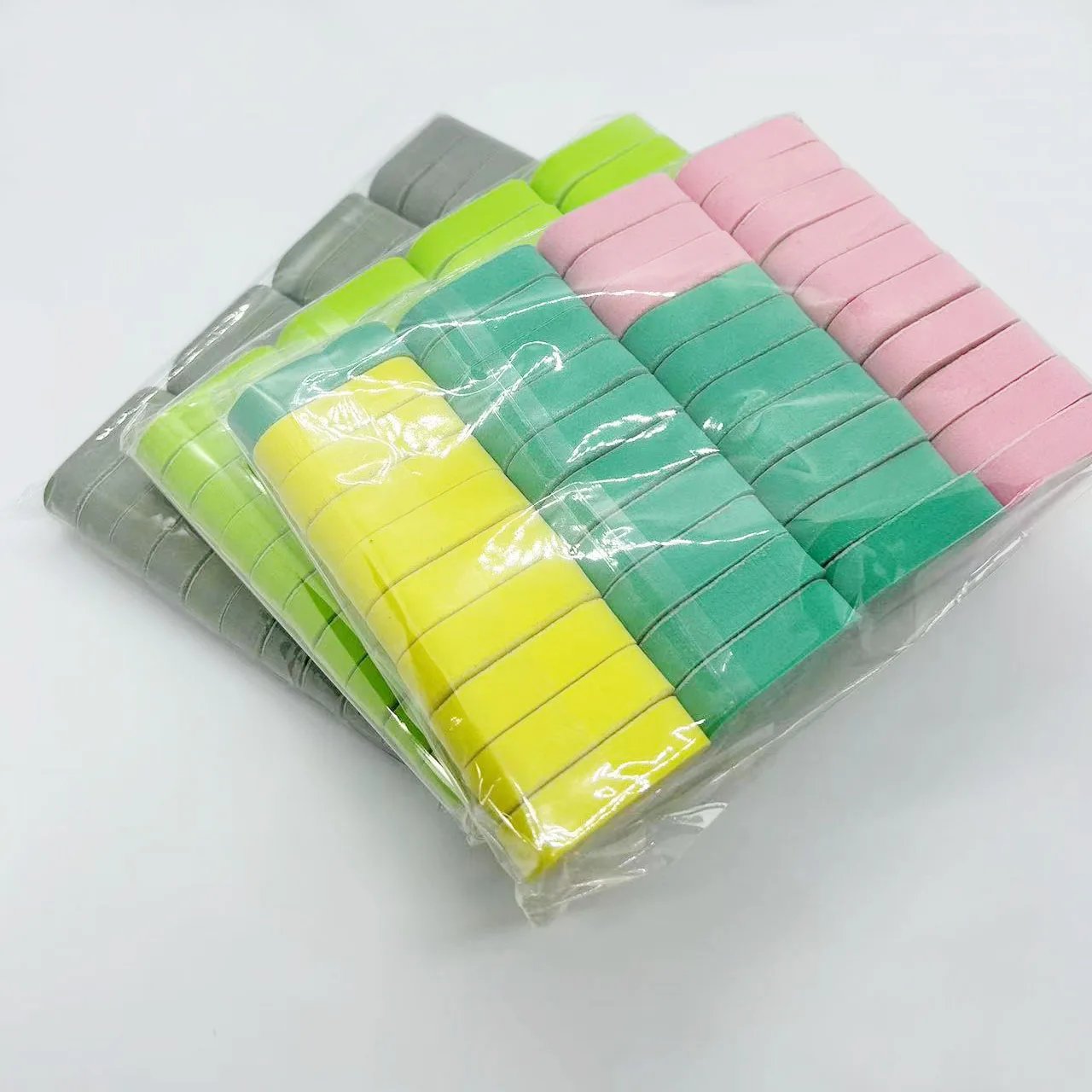 200 Pcs/Lot mix colour Mini Nail Buffer Block Disposable Nail File Hotel Nail File Manicure Tool