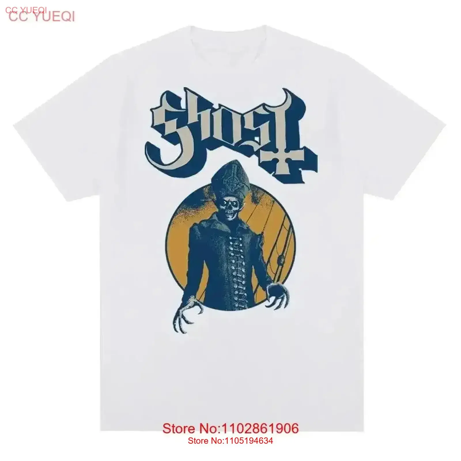

New Ghost Rock Band Print T Shirt Fashion Casual Streetwe vintage Washed Soft streetwear Breathable Versatile Stylish vintage