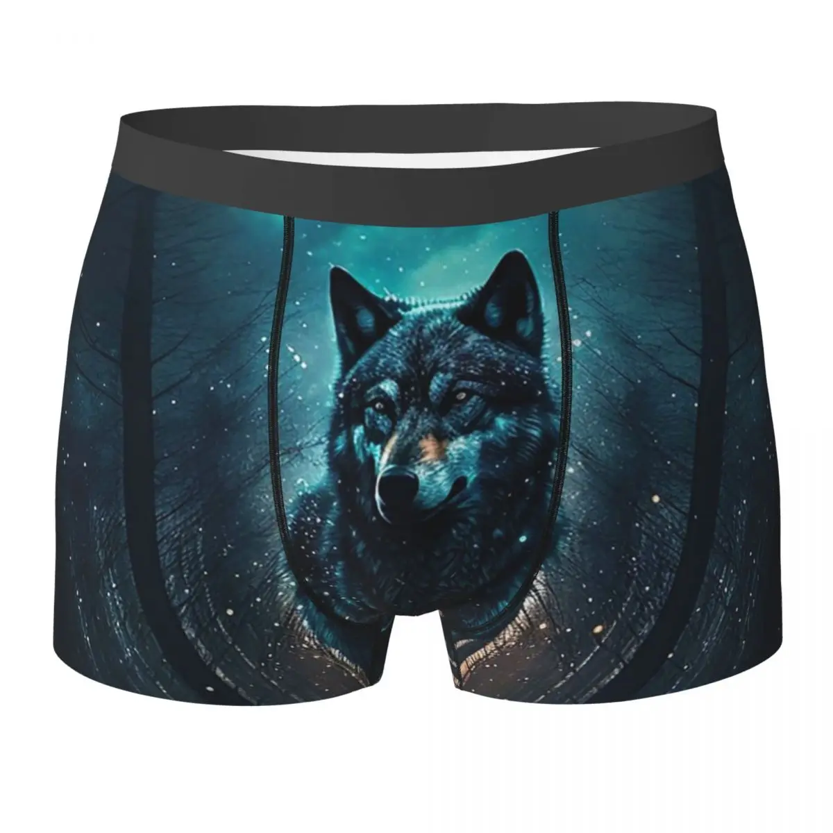 

Boxer Underpants Shorts Lone Wolf Panties Male Comfortable Underwear for Homme Man Boyfriend Gift