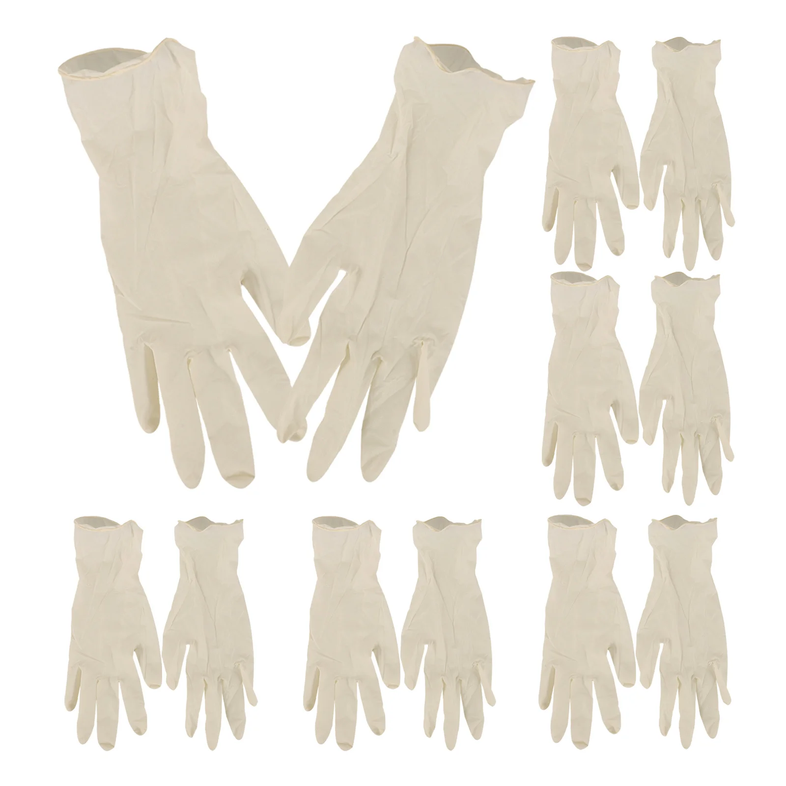 20Pcs Children Disposable Latex Gloves Small Size Food Safe Kitchen Multi-Function Cleaning Elastic Protective Gloves