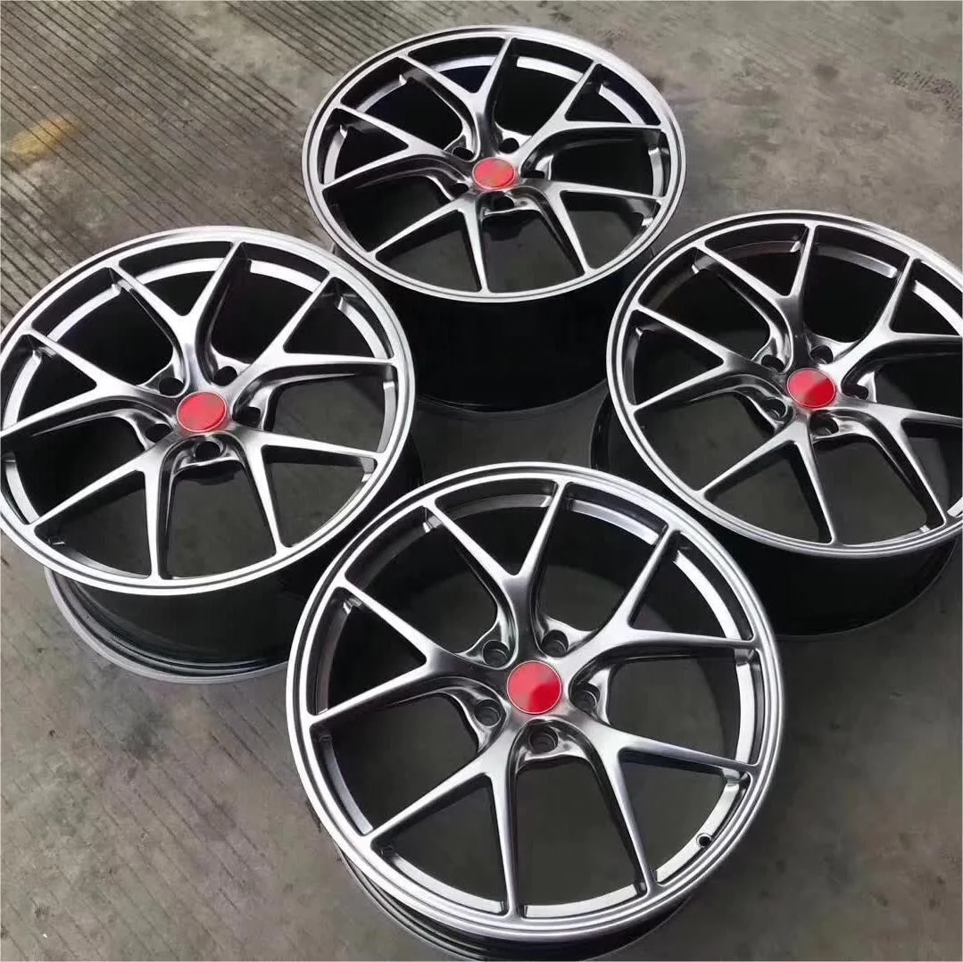 Custom Luxury 5x112 5x114.3 5x120 Replica BBS FI-R Forged Alloy Racing Car Wheel 5 Hole Silver Monoblock Passenger Car Wheel