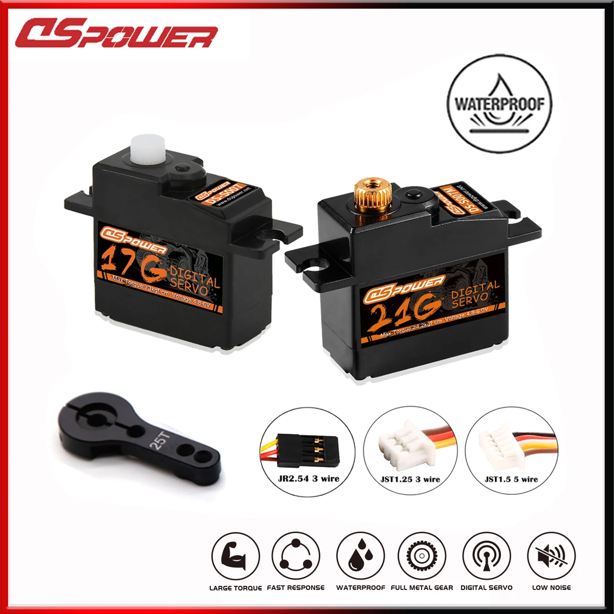 DSPOWER 17g 21g Mini Digital Servo 4.2KG Metal Gear Motor for Micro RC Car HYPER GO WLTOYS 144001 Airplane Boat Robot Toy Parts