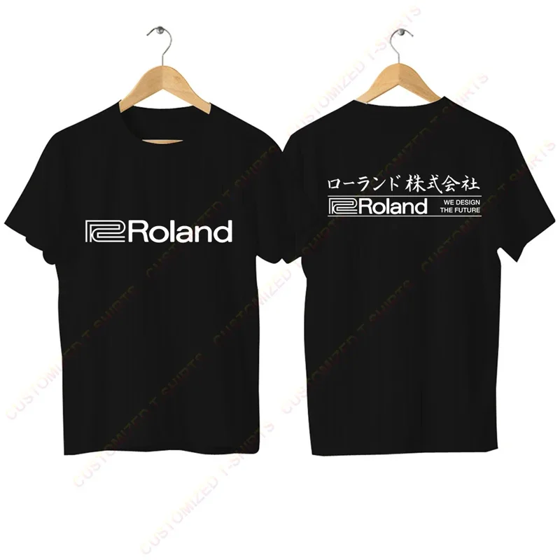 2024 Men T Shirt Casual Roland Synthesizer Logo T-shirt Graphic Oversized Breathable Comfortable Streetwear S-3XL Cool Tee