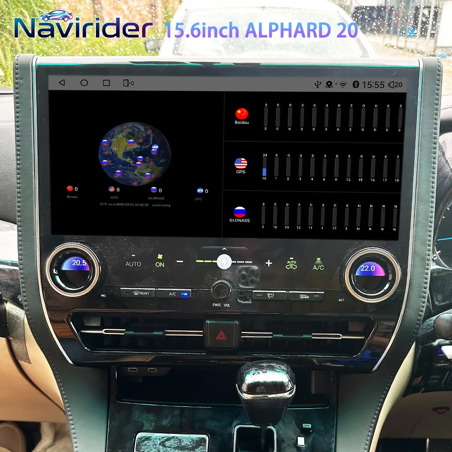 RHD CarPlay Car Radio Navigation For Toyota Vellfire Alphard 20 Series A20 2008-2012 Upgrade To 40 Series GPS 15.6