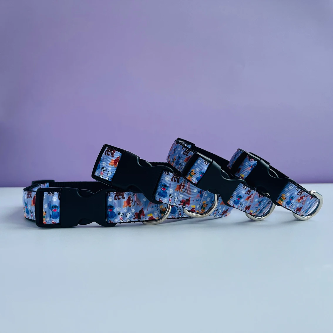 

Dog Collar of Dogs Prints Pet Adjustable Printed Dog Collar for Small Medium Large Breeds