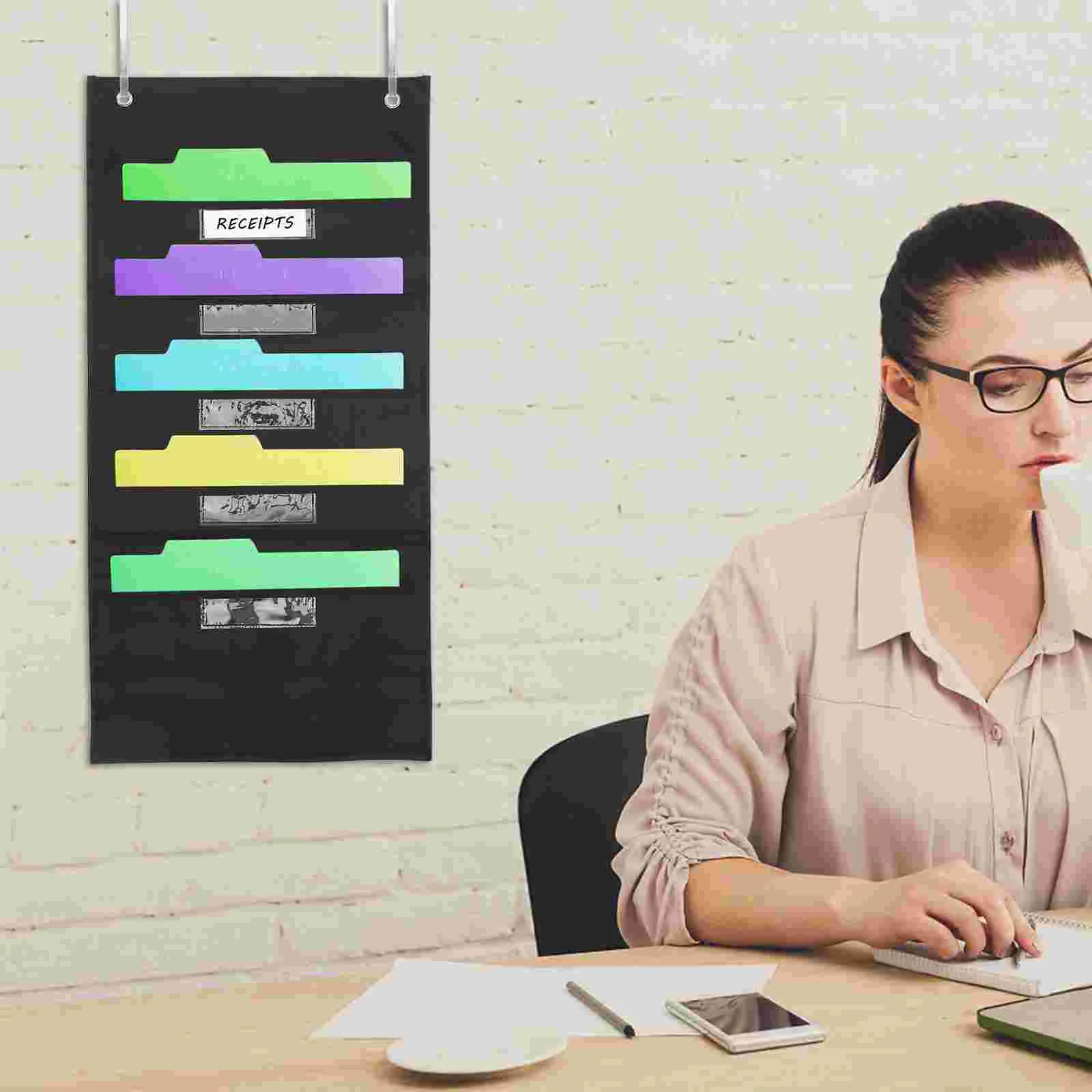 Hanging File Storage Large Capacity Folder Case Paper Organizer Holder Suspend Document 420d Nylon Material