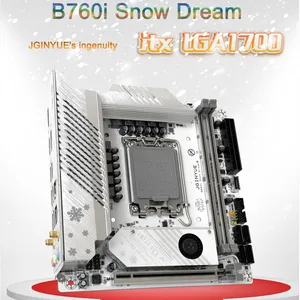 Jginyue-B760i Motherboard, LGA 1700 Support, Intel Core i3, i5, i7, i9, 12th, 13th, ddr4 memory, desktop itx b760i-snow dream 8 Main Sales LGA Plate 1700 - №6
