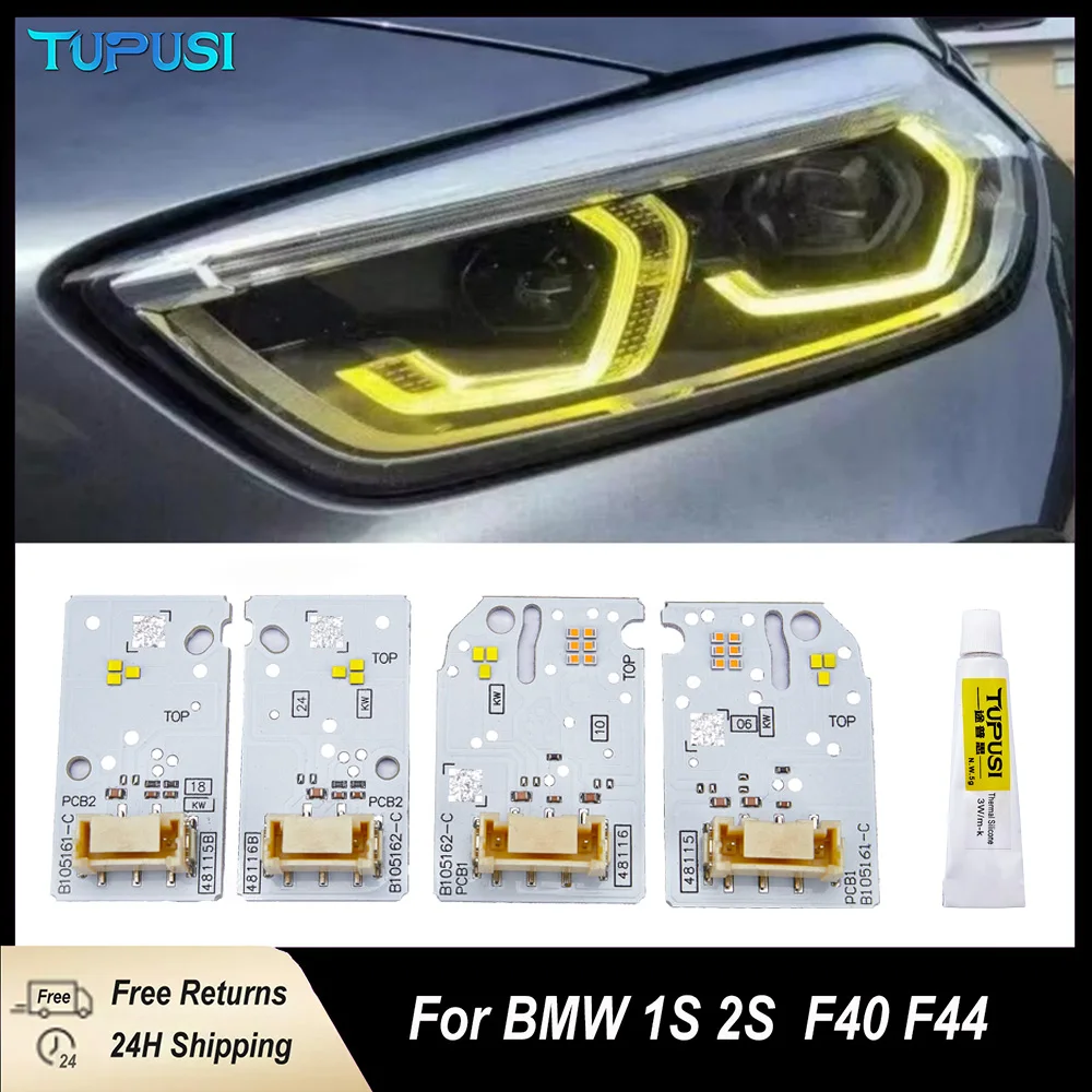

DRL LED Headlight New Lemon Yellow Daylight Led Chips for BMW 1 Series F40 F44 118i 228IX M235IX Led Lights for Car Accessories