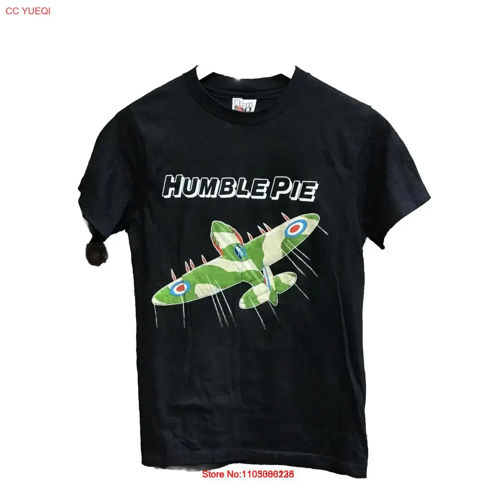 Vintage 80s Humble Pie Peter Frampton banda camiseta para hombre pequeño vintage lavado cómodo Top para uso diario ligeramente