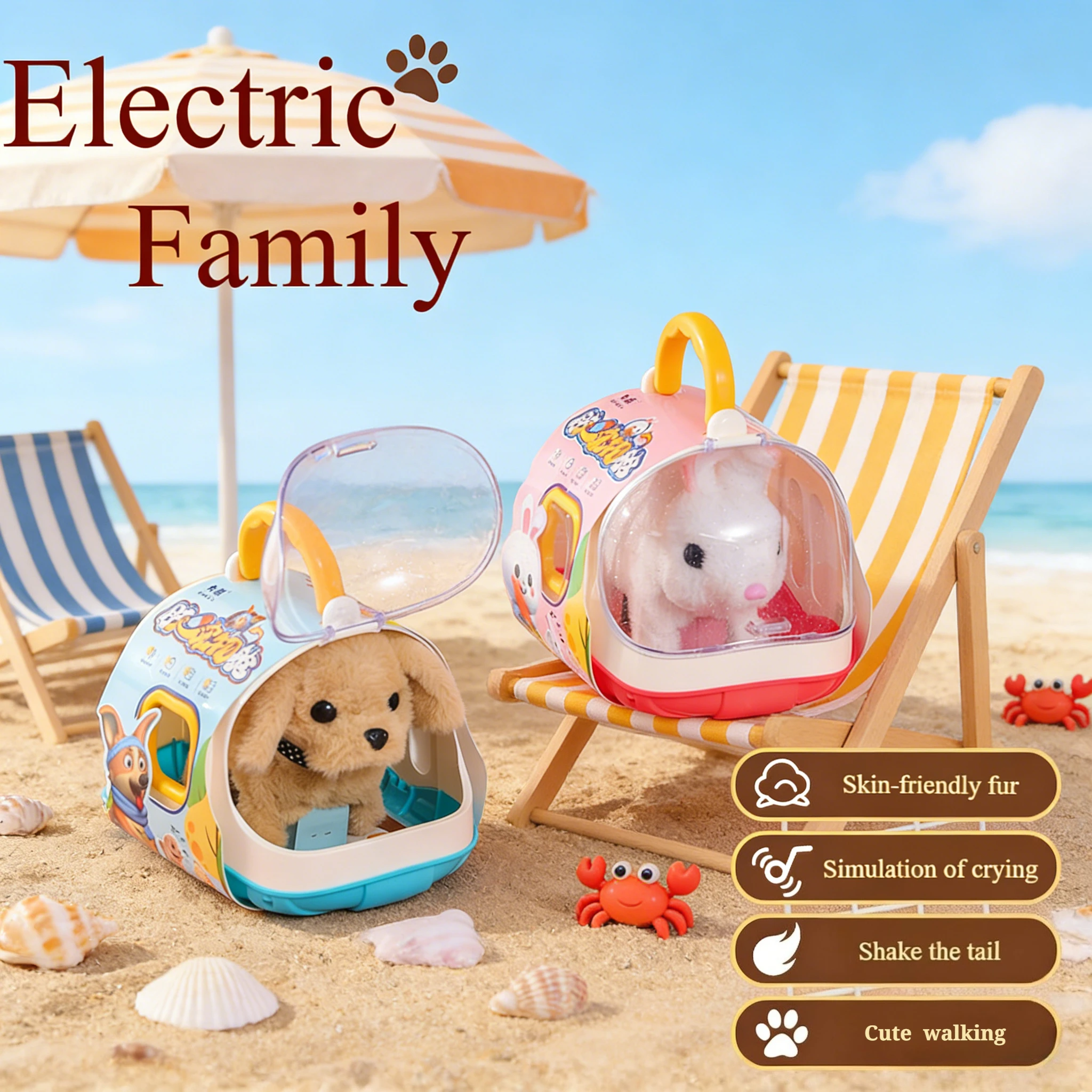 Neue Elektronische Haustier Hund Spielzeug Gehen Interaktive Hund Plüsch Puppe Spielzeug Vibrierende Automatische Moving Elektrische Welpen Geschenk Für Baby Kinder