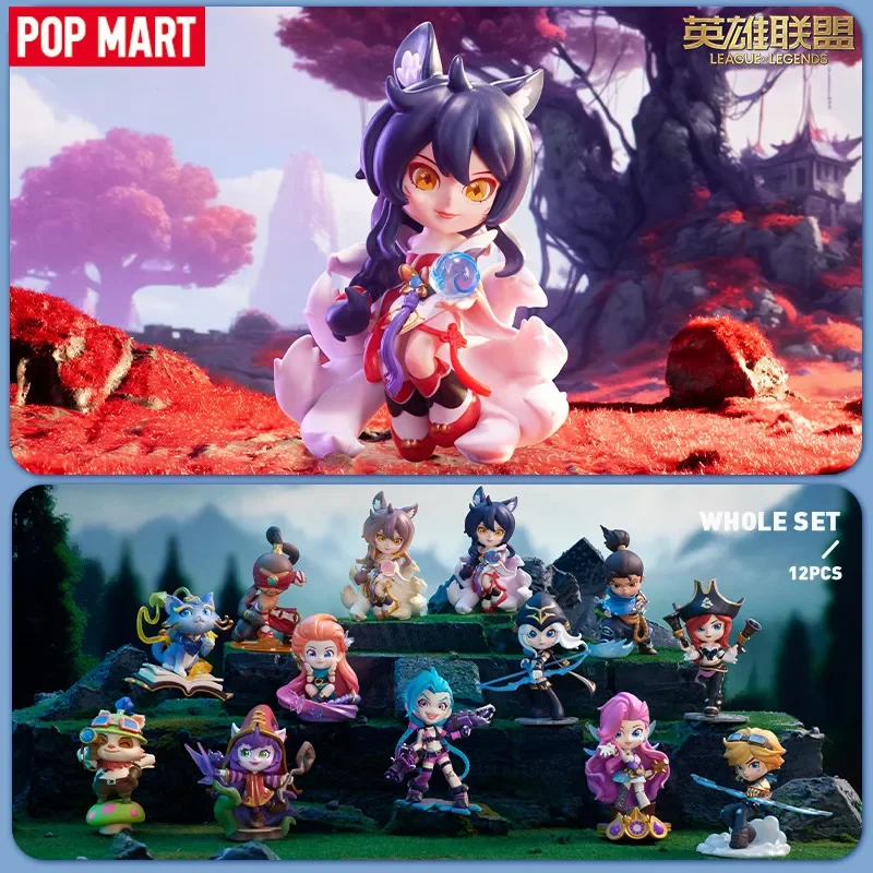 POP MART The League of Legends Serie de personajes clásicos Caja ciega Juguetes Guess Bag Caja misteriosa Mistery Caixa Figura de acción Surpres