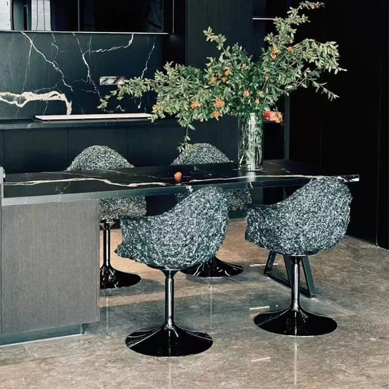 New Petal Chair High-end Light Luxury Dining Chair Nakajima Platform Lifting Bar Chair Art