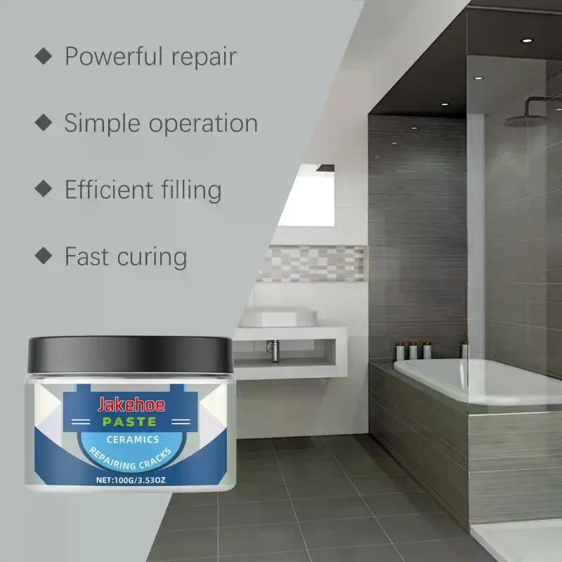 

Porcelain Repair Pates Ceramic Bath Basin Fix Filler Tub Tile Repair 100g Tile Repair Agent Glue Marble Floor Tile Pit Repair