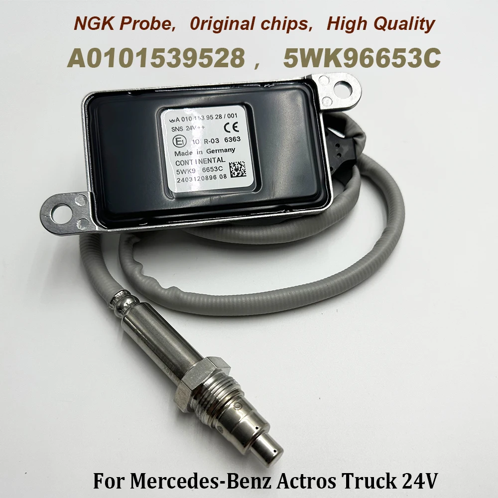 

A0101539528 5WK96653C For NGK Probe NOX Sensor A0091530028 5WK96653B For Mercedes-Benzz Actros Truck 24V High Quality Chip