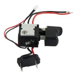 1pc 7,2 V-24V elektrische Bohrmaschine staub dichte Geschwindigkeit regelung Druckknopf Trigger schalter Trigger schalter mit Licht