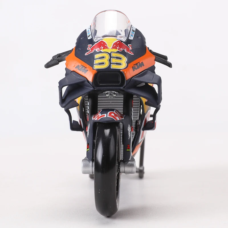 Maisto 1:18 2023 KTM RC16 Red Bull NO.33 Factory Racing Motorcycle Race Car Simulation Alloy Car Model