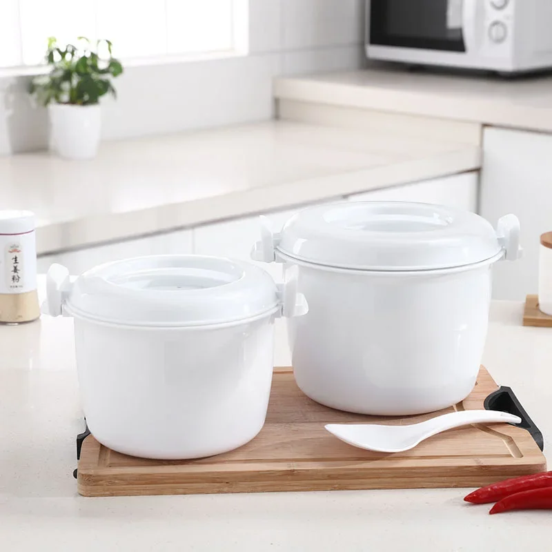 Rice Cooker Microwave Steamer Cookware Kitchen Mini Oven Cooking Container Multifunctional Insulation Steaming Pot