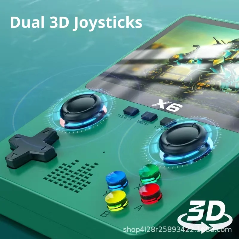 آلة ألعاب محمولة جديدة X6 مع عصا تحكم ثلاثية الأبعاد تدعم اللعب المزدوج لعبة أركيد كلاسيكية ملك المقاتلين هدية ملحقة خاصة