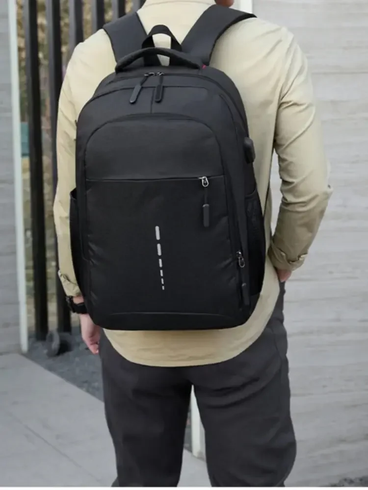 New Men's Backpacks with A High-end Feel, Casual and Fashionable Large-capacity Outdoor Travel Bags, and Simple Computer Bags