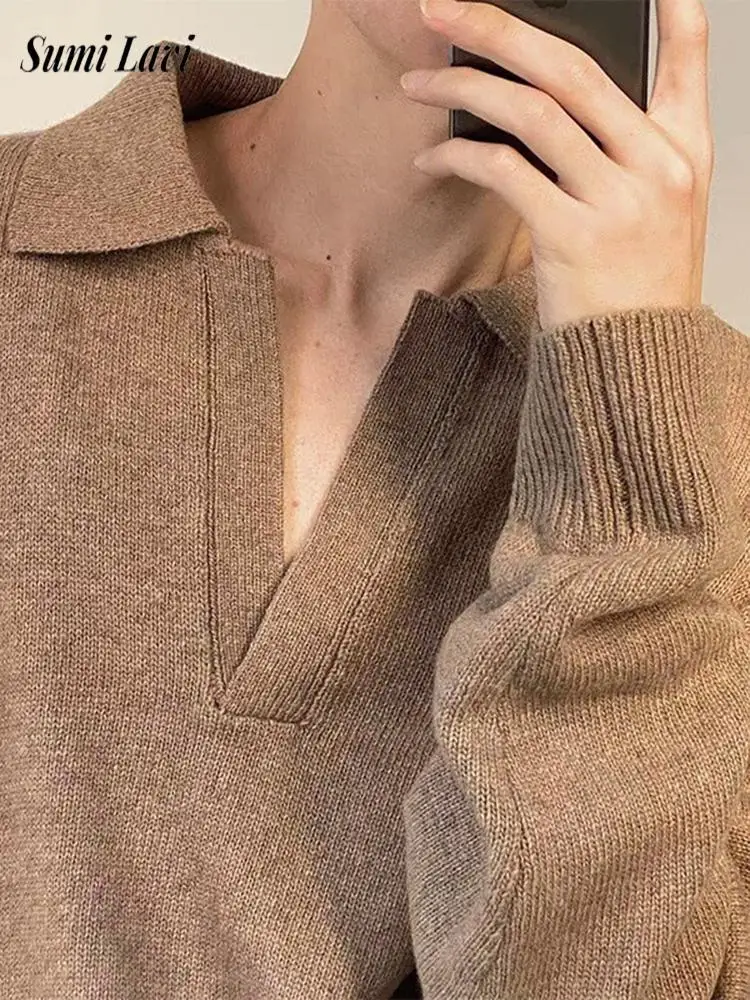 خمر بدوره إلى أسفل طوق سترة بولو الرجال 2026 ربيع الخريف العصرية سليم صالح لاعبا عادية رجالي بلون متماسكة قمصان بولو