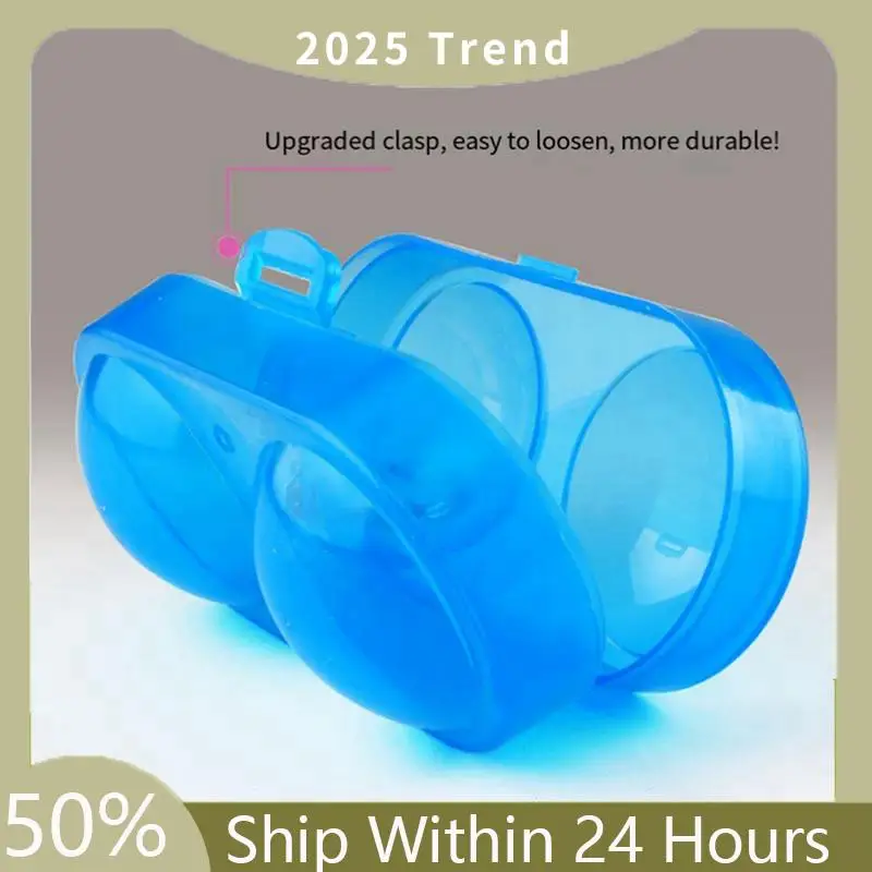 

A35F New Table Tennis Container 2 Balls Ping-Pong Storage With Keychain Ping-Pong Container For Adults Table Tennis Enthusiast B