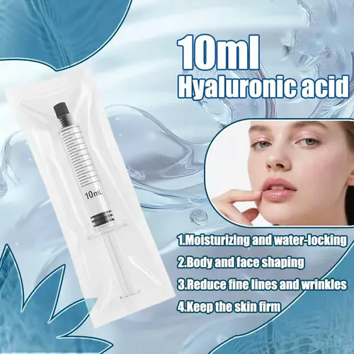 Hidratante hialurónico con bloqueo de agua, Reduce las líneas finas, agrandamiento, moldeador de pecho, mejora la textura de la piel, cuidado corporal, 10 ml/caja