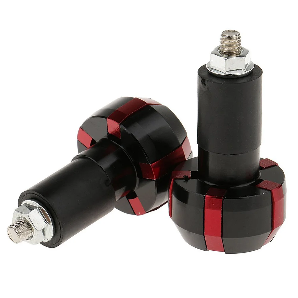 

Motorcycle Handlebar Grips Bar End Plugs Red Durable Aluminum Alloy Protective Decoration Parts Handle Plug