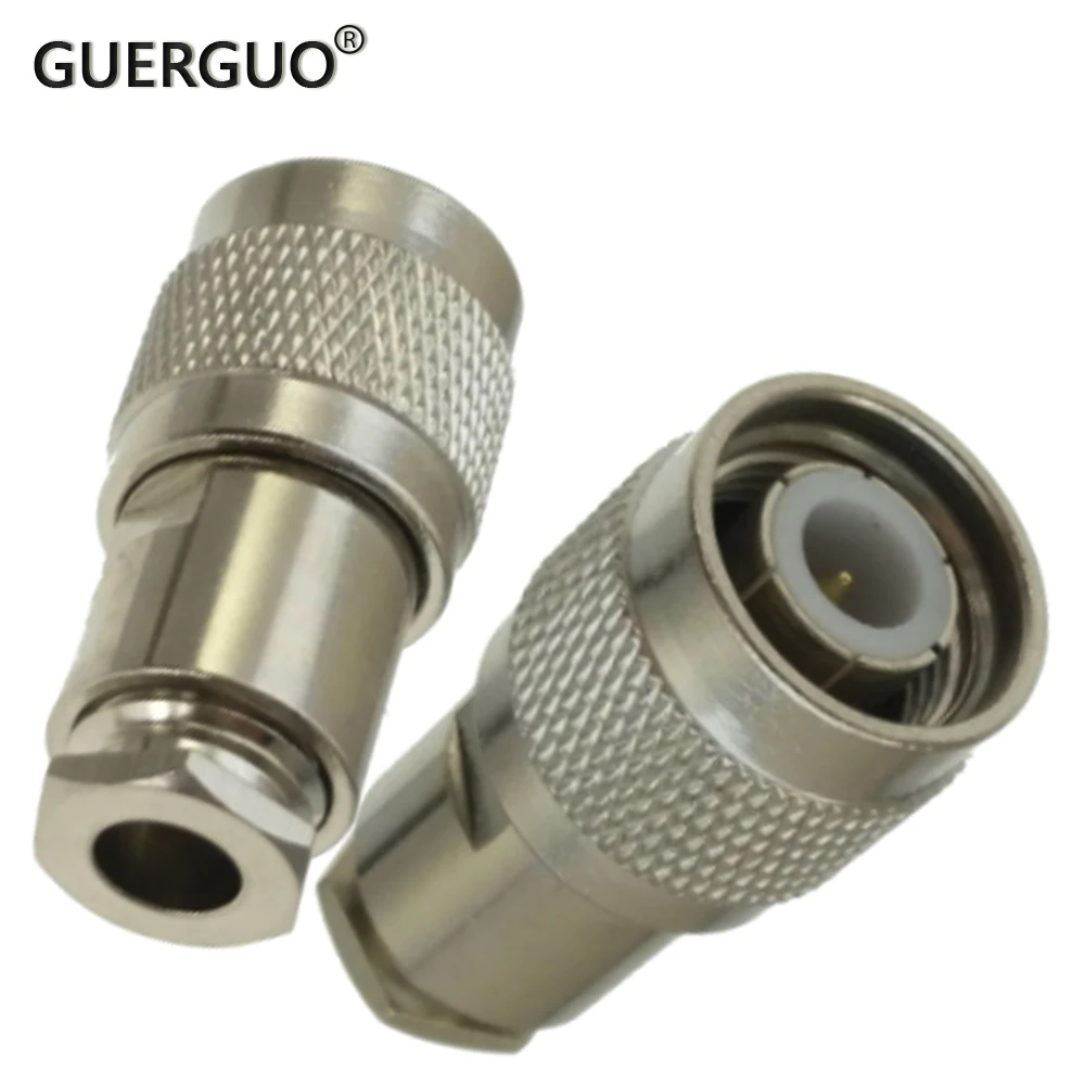 

1PC Connector TNC Male Plug Clamp for RG58 RG142 LMR195 RG400 RF Coaxial Cable Straight